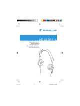 Sennheiser HD 25 SP / -1 Manuale utente