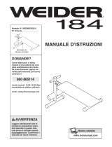 Weider WEEMBE0525 Manuale utente