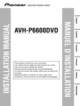 Pioneer AVH-P6600DVD Manuale del proprietario