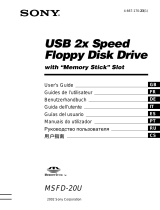 Sony MSFD-20U Manuale del proprietario