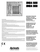Aprimatic ONDA 500 EZ Manuale del proprietario