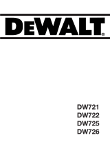 DeWalt DW722 T 2 Manuale del proprietario