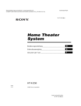 Sony HT-K250 Manuale del proprietario