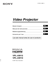 Sony VPL-AW10 Manuale del proprietario