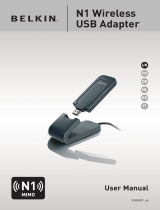 Belkin ADAPTATEUR USB SANS FIL N1 #F5D8051FR Manuale del proprietario