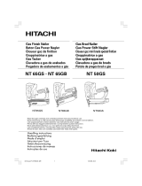 Hitachi NT50GS - 2" Gas Powered 18 Gauge Straight Finish Nailer Manuale del proprietario