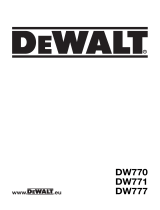 DeWalt DW771 T 2 Manuale del proprietario