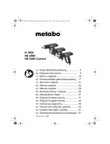 Metabo HE 2000 Manuale del proprietario