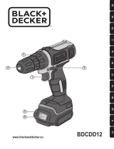 Black & Decker Akku-Bohrschrauber 10,8V Li-Ion BDCDD12K Manuale del proprietario