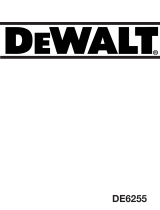 DeWalt DE6255 Manuale utente