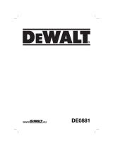 DeWalt DE0881 Manuale utente