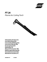 ESAB PT-26 Plasma Arc Cutting Torch Manuale utente