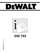 DeWalt DW793 T 1 Manuale del proprietario