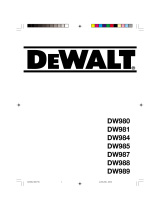 DeWalt dw 981 k2 h Manuale del proprietario