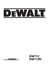 DeWalt DW712 Manuale del proprietario