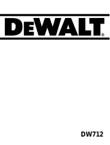 DeWalt DW 712 Manuale del proprietario