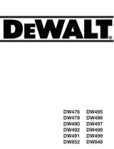 DeWalt DW852 Manuale del proprietario