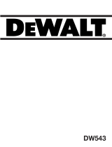 DeWalt DW543 Manuale utente