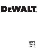 DeWalt DE6212 Manuale utente