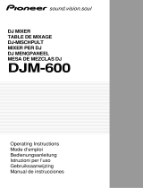 Pioneer djm 600 zwart 4 kanaals dj mixer Manuale del proprietario