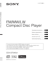 Sony CDX-GT540UI Manuale del proprietario