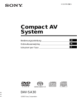 Sony DAV-SA30 Manuale del proprietario