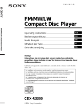 Sony cdxs3300 Manuale del proprietario