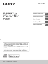 Sony CDX-G2000UI Manuale del proprietario