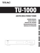 TEAC TU-1000 Manuale del proprietario