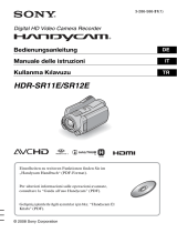 Sony HDR-SR11E Manuale del proprietario