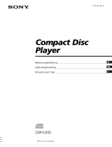 Sony CDP-CX55 Manuale del proprietario