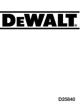 DeWalt D25840K Manuale utente