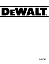 DeWalt DW743 T 5 Manuale del proprietario
