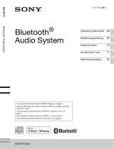 Sony MEX-BT4100U Manuale del proprietario