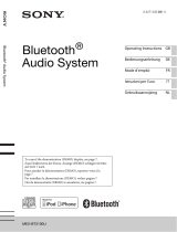 Sony MEX-BT3100U Manuale del proprietario