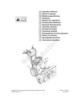 Simplicity SNOWTHROWER, DUAL-STAGE, GROUP D, CE Manuale utente