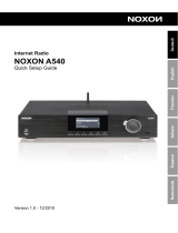 NOXON Noxon A 540 Internet Radio Manuale del proprietario