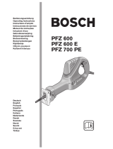 Bosch PFZ 600 E Manuale del proprietario