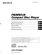 Sony CDX-GT620 Manuale del proprietario