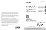 Sony FDR-AX100E Manuale del proprietario