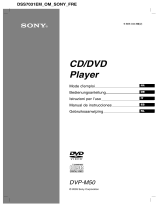 Sony dvp m50 Manuale del proprietario