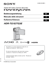 Sony HDR-TG1E Manuale del proprietario