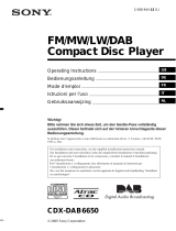 Sony CDX-DAB6650 Manuale del proprietario