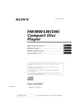 Sony CDX-C810DSP Manuale del proprietario