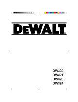 DeWalt DW321 Manuale utente