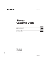 Sony TC-WE405 Manuale del proprietario