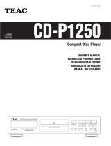 TEAC CD-P1250 Manuale del proprietario