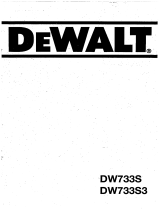 DeWalt DW733S Manuale del proprietario
