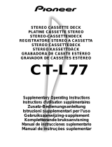 Pioneer CT-L77 Manuale utente