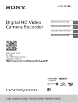 Sony HDR-PJ350E Manuale del proprietario